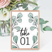 Whimsical Waterverf Eucalyptus Wedding Kaart