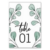 Whimsical Waterverf Eucalyptus Wedding Kaart (Voorkant)