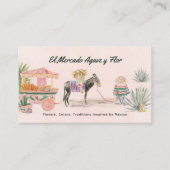 Whimsical Waterverf Ezel & Markt | SCHATTIGEE QR Visitekaartje (Voorkant)