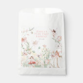 Whimsical Waterverf Fairy 1e Verjaardag Bedankzakje (Voorkant)