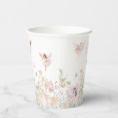 Whimsical Waterverf Fairy 1e Verjaardag Papieren Bekers (Rechts)