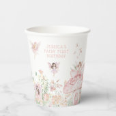 Whimsical Waterverf Fairy 1e Verjaardag Papieren Bekers (Voorkant)