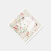 Whimsical Waterverf Fairy 1e Verjaardag Servet (Hoek)