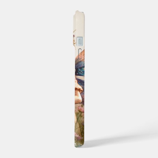 Whimsical Waterverf Fairy met gepersonaliseerde na iPhone 15 Case (Linkerkant)