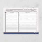 Whimsical Waterverf Feathers en Uil Recept | Briefkaart (Achterkant)