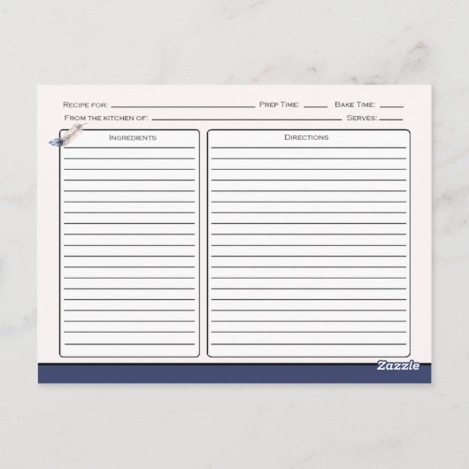 Whimsical Waterverf Feathers en Uil Recept | Briefkaart (Achterkant)