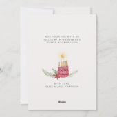 Whimsical-Waterverf Feestdagenkaart (Achterkant)