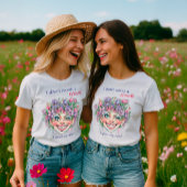 Whimsical Waterverf Floral Hair Funny Quote T-shirt