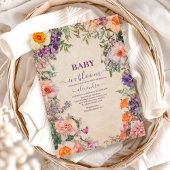 Whimsical Waterverf Floral Kaart