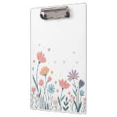 Whimsical Waterverf Floral Klembord (Links)