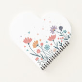 Whimsical Waterverf Floral Notitieboek (Achterkant)