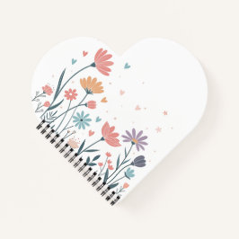 Whimsical Waterverf Floral Notitieboek