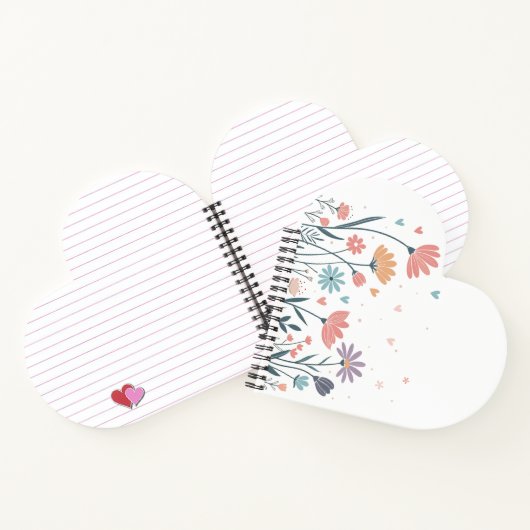 Whimsical Waterverf Floral Notitieboek (Binnen)