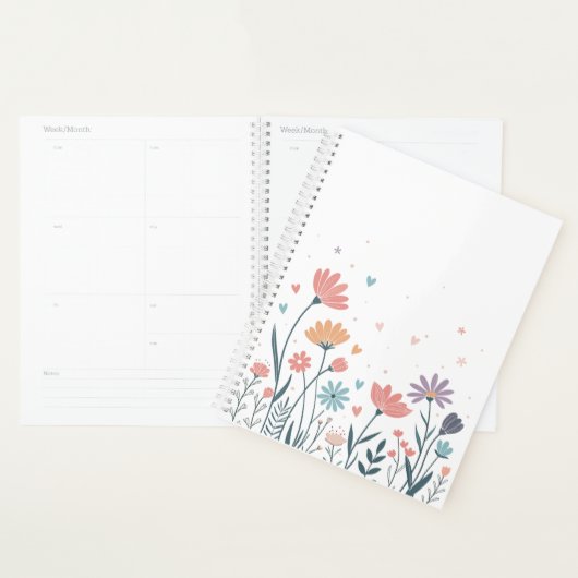 Whimsical Waterverf Floral Notitieboek (Display)