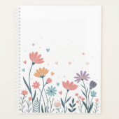 Whimsical Waterverf Floral Notitieboek (Voorkant)
