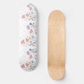 Whimsical Waterverf Floral Skateboard (Voorkant)
