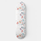 Whimsical Waterverf Floral Skateboard (Voorkant)