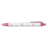 Whimsical Waterverf Floral Zwarte Inkt Pen (Bovenkant)