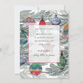 Whimsical Waterverf & Foto Kerst Feestdagenkaart (Achterkant)