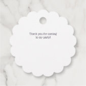 Whimsical Waterverf Girl Pilot Teddy Bear Bedankjes Labels (Achterkant)