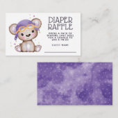 Whimsical Waterverf Girl Pilot Teddy Bear Informatiekaartje (Voorkant / Achterkant)