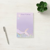 Whimsical Waterverf Glitter Zeemeermin Staart Post-it® Notes (Kantoor)