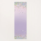 Whimsical Waterverf Glitter Zeemeermin Staart Yogamat (Achterkant)