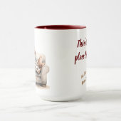 Whimsical Waterverf Gnome Gift Mok (Midden)