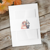 Whimsical Waterverf Gnome Wedding Wrap Rustiek Uitnodigingen Wikkel