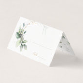 Whimsical Waterverf groen plaats kaart (Voorkant)