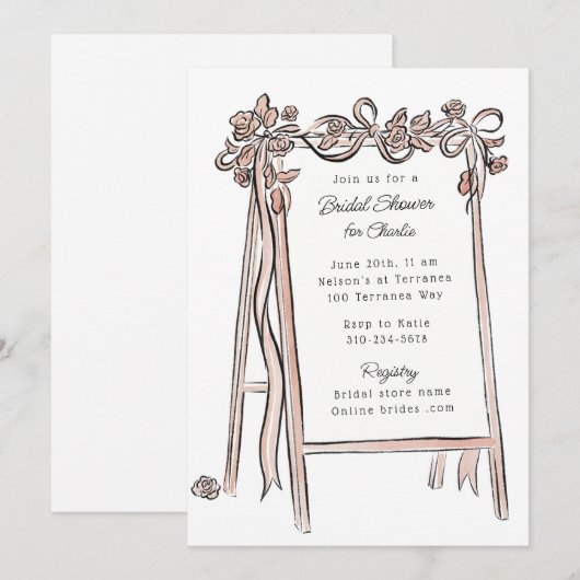 Whimsical Waterverf Hand-getrokken Teken Vrijgezel Kaart (Voorkant / Achterkant)