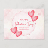 Whimsical Waterverf Hearts Feestdagenkaart (Voorkant)