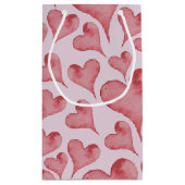 Whimsical Waterverf Hearts Valentijnsdag Klein Cadeauzakje (Achterkant)