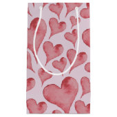 Whimsical Waterverf Hearts Valentijnsdag Klein Cadeauzakje (Voorkant)