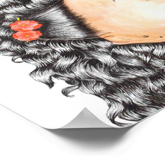 Whimsical Waterverf Inspirerend Angst Quote Poster (Hoek)