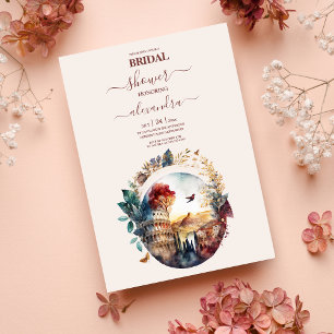 Whimsical Waterverf Italiaans DestBridal in Kaart