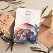 Whimsical Waterverf Italiaans DestBridal in Kaart