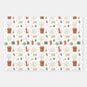 Whimsical-Waterverf-kerstillustraties Inpakpapier Vel (Voorkant 2)