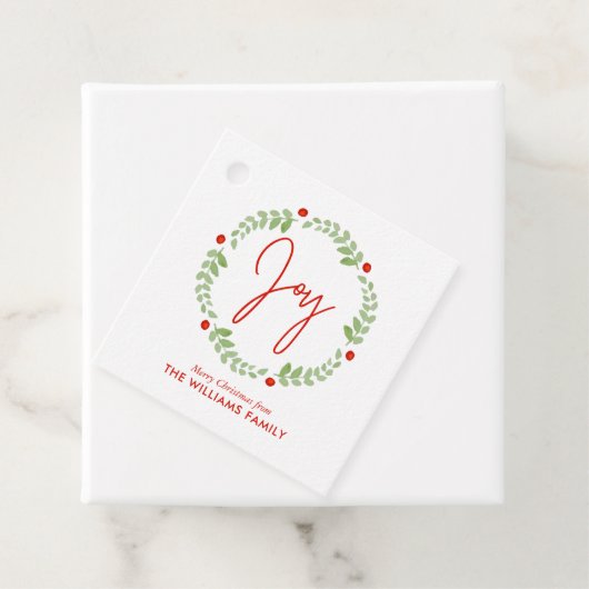 Whimsical Waterverf Kerstmis Bedankjes Labels (In situ)