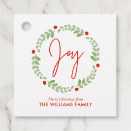 Whimsical Waterverf Kerstmis Bedankjes Labels