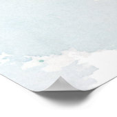 Whimsical Waterverf krab Poster (Hoek)