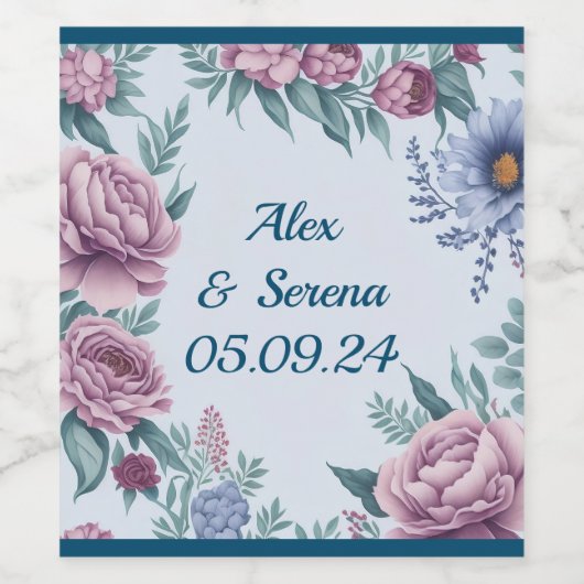 Whimsical Waterverf Lijst Stickers (Enkel label)