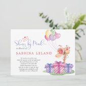 Whimsical Waterverf Mailbox Baby shower door Mail Kaart (Staand voorkant)