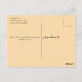 Whimsical Waterverf Margarita Limoen Calligrafie Briefkaart (Achterkant)