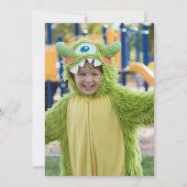 Whimsical Waterverf Monsters Kind verjaardagsfeest Kaart (Achterkant)