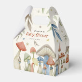 Whimsical Waterverf Mushroom Baby shower Bedankdoosjes (Achterkant)