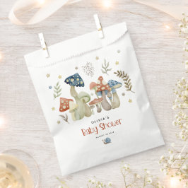 Whimsical Waterverf Mushroom Baby shower Bedankzakje