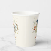 Whimsical Waterverf Mushroom Baby shower Papieren Bekers (Rechts)