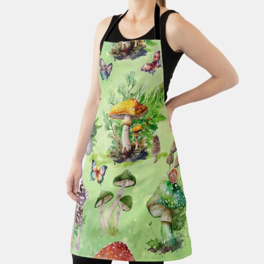 Whimsical Waterverf Mushroom Garden Schort (Insitu)