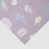 Whimsical Waterverf Onder het Zee Zeemeermin Parti Tissuepapier (Detail)